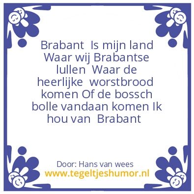 Tegeltje: Brabant