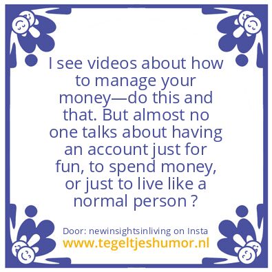Tegeltje: advice