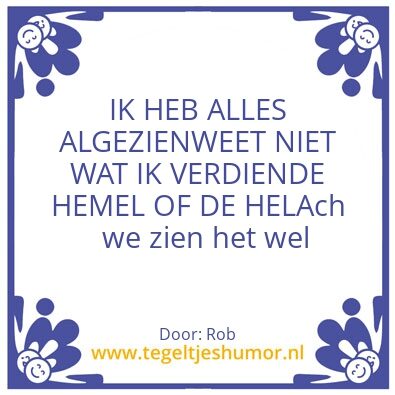 Tegeltje: Wijheid.