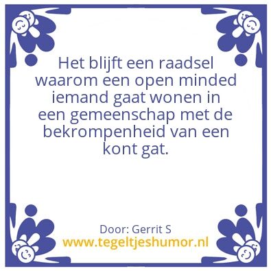 Tegeltje: Ik ben Gerrit