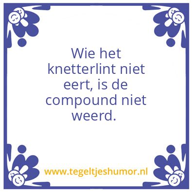 Tegeltje: Klein