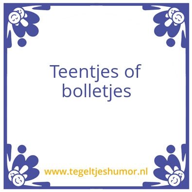Tegeltje: tegeltje
