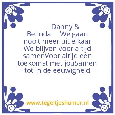 Tegeltje: Love you