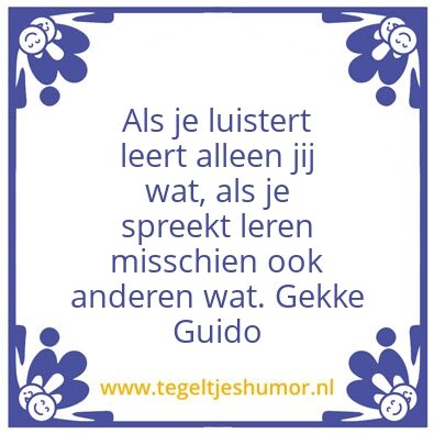 Tegeltje: …
