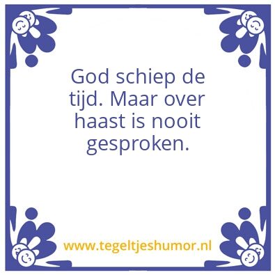 Tegeltje: .