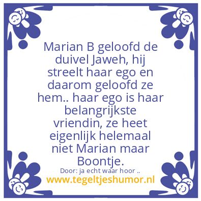 Tegeltje: Marian