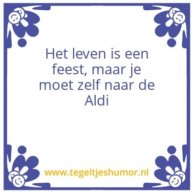 Tegeltje: Aldi