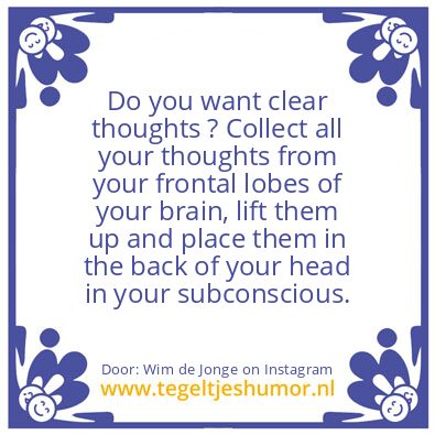 Tegeltje: A Simple Trick !