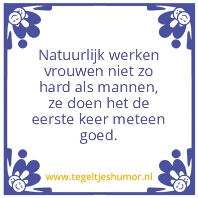 Tegeltje: Mannen