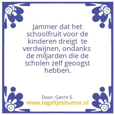 Tegeltje: Ik ben Gerrit.