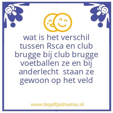 Tegeltje: lachen met ander(s)lecht