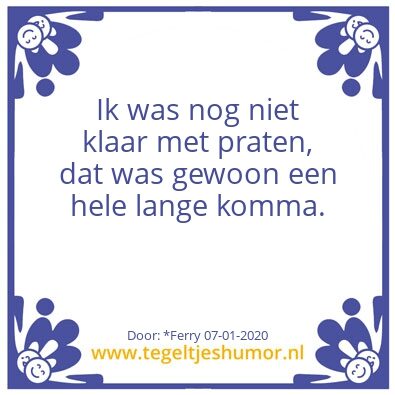 Tegeltje: Tegeltje