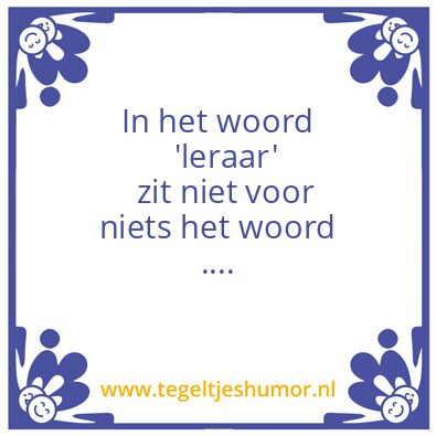 Tegeltje: RAAR