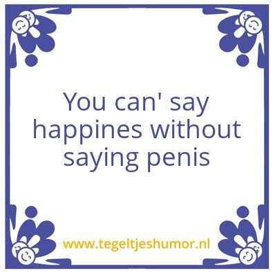 Tegeltje: Tegeltje