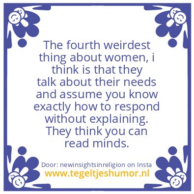 Tegeltje: I did not know