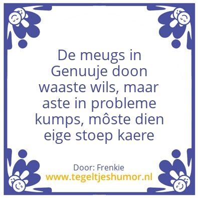 Tegeltje: Laeve in Genuuje