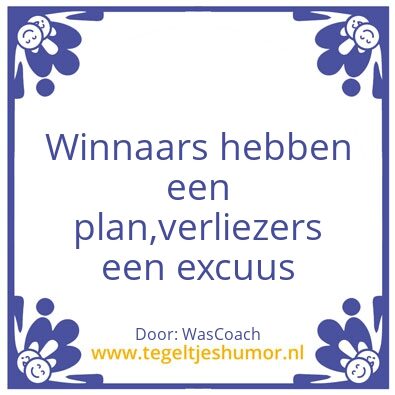 Tegeltje: Winnaars