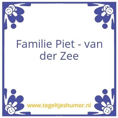 Tegeltje: Fam
