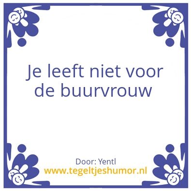 Tegeltje: A