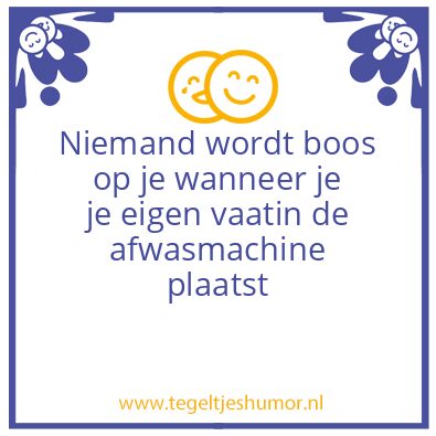Tegeltje: Ik