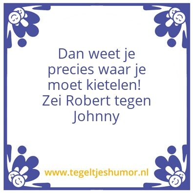Tegeltje: Kietelen