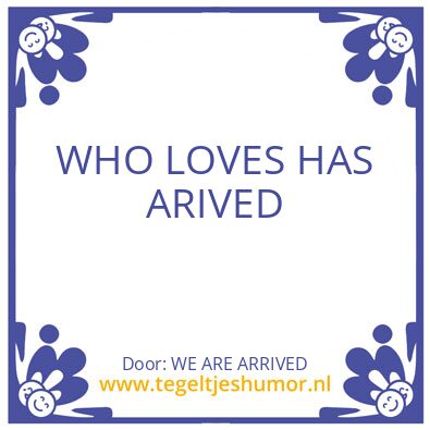 Tegeltje: AL IS WELL