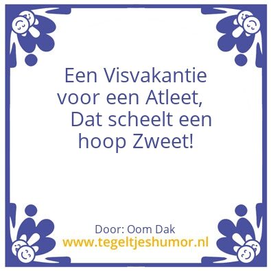 Tegeltje: Vissers