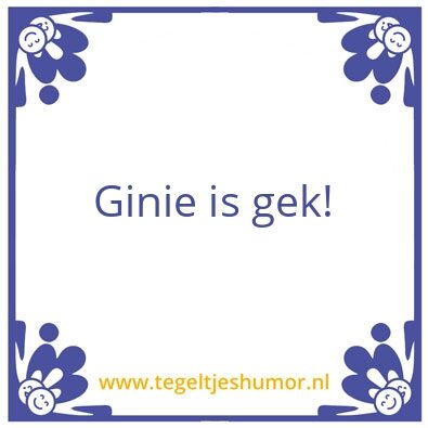 Tegeltje: gi