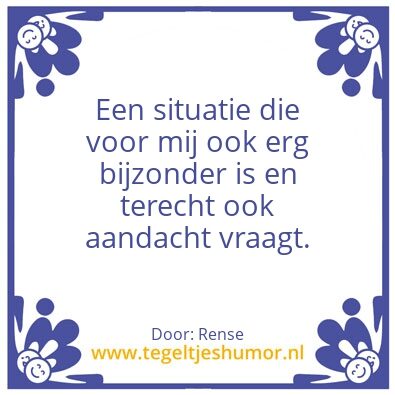 Tegeltje: Spreuk