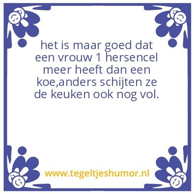 Tegeltje: rene