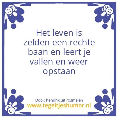 Tegeltje: wandelen