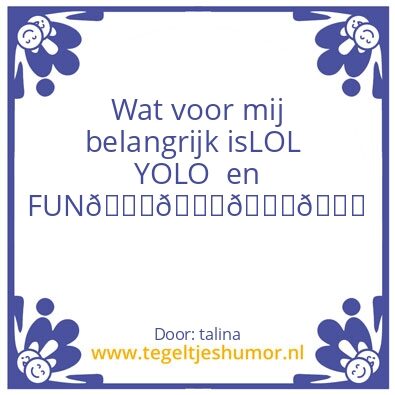 Tegeltje: lol
