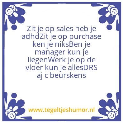 Tegeltje: Humor