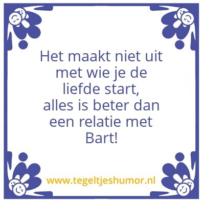 Tegeltje: Relaties