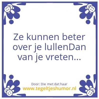 Tegeltje: Levensles..