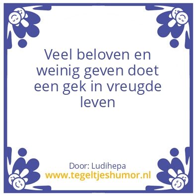 Tegeltje: Spreuk