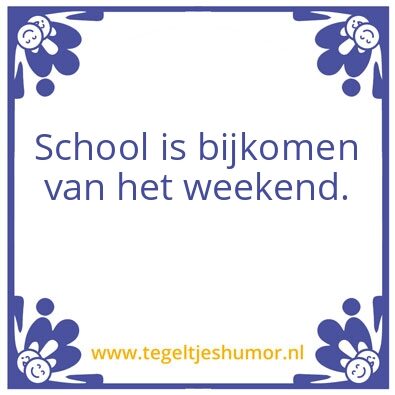 Tegeltje: Bijkomen