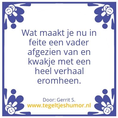 Tegeltje: Ik ben Gerrit.