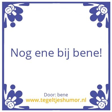 Tegeltje: cafe de olde voart