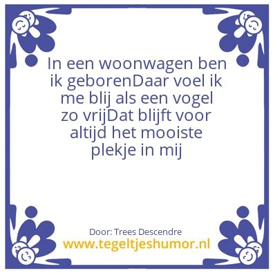 Tegeltje: Mij leven