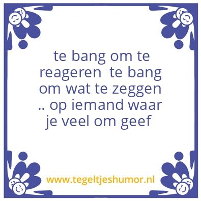 Tegeltje: bang !!!!!