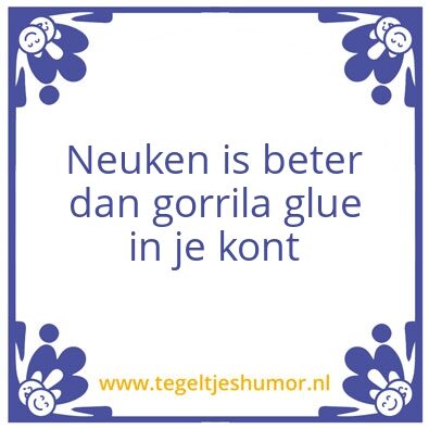 Tegeltje: Seks