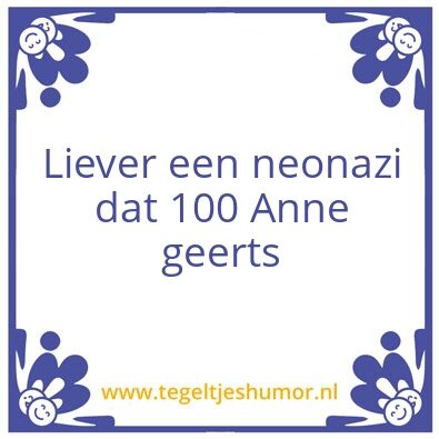 Tegeltje: piemel tegel