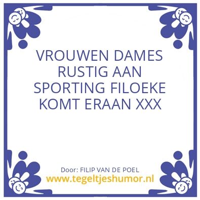 Tegeltje: ni allemaal tegelijk aub