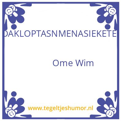 Tegeltje: Tegeltjeshumor