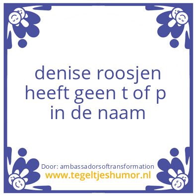Tegeltje: The Key ?