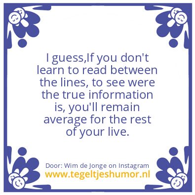 Tegeltje: great business man / woman