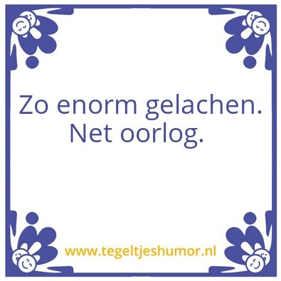 Tegeltje: Oorlog