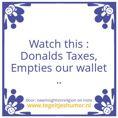 Tegeltje: Dum Donald,s actions