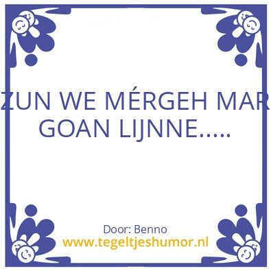Tegeltje: lijnne